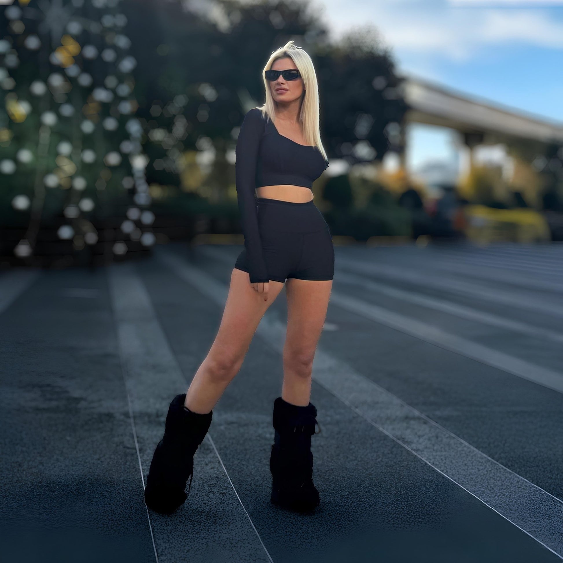 Bikers - Kısa Midi Siyah - Seja Store