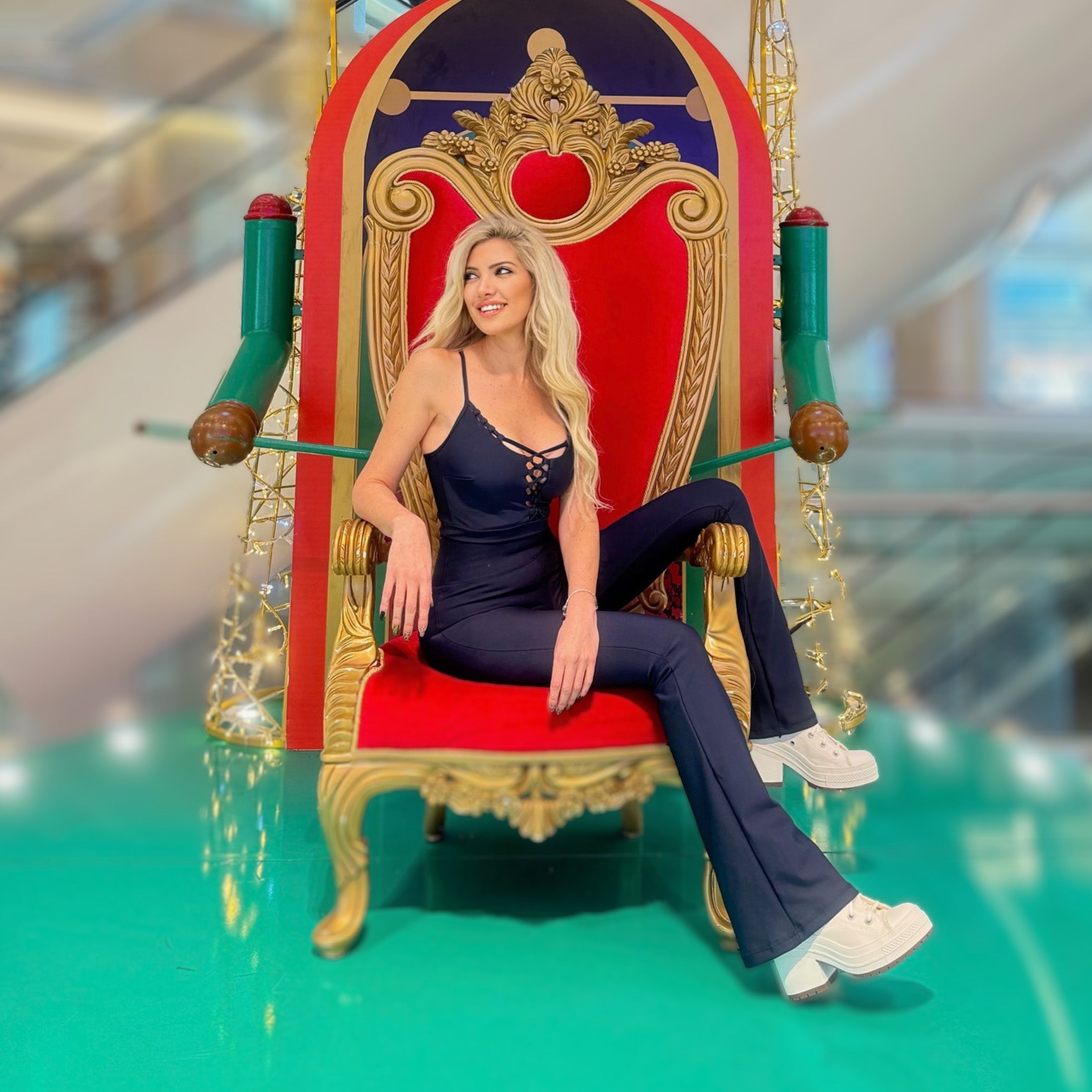 Clara - İspanyol Paça Lacivert - Seja Store