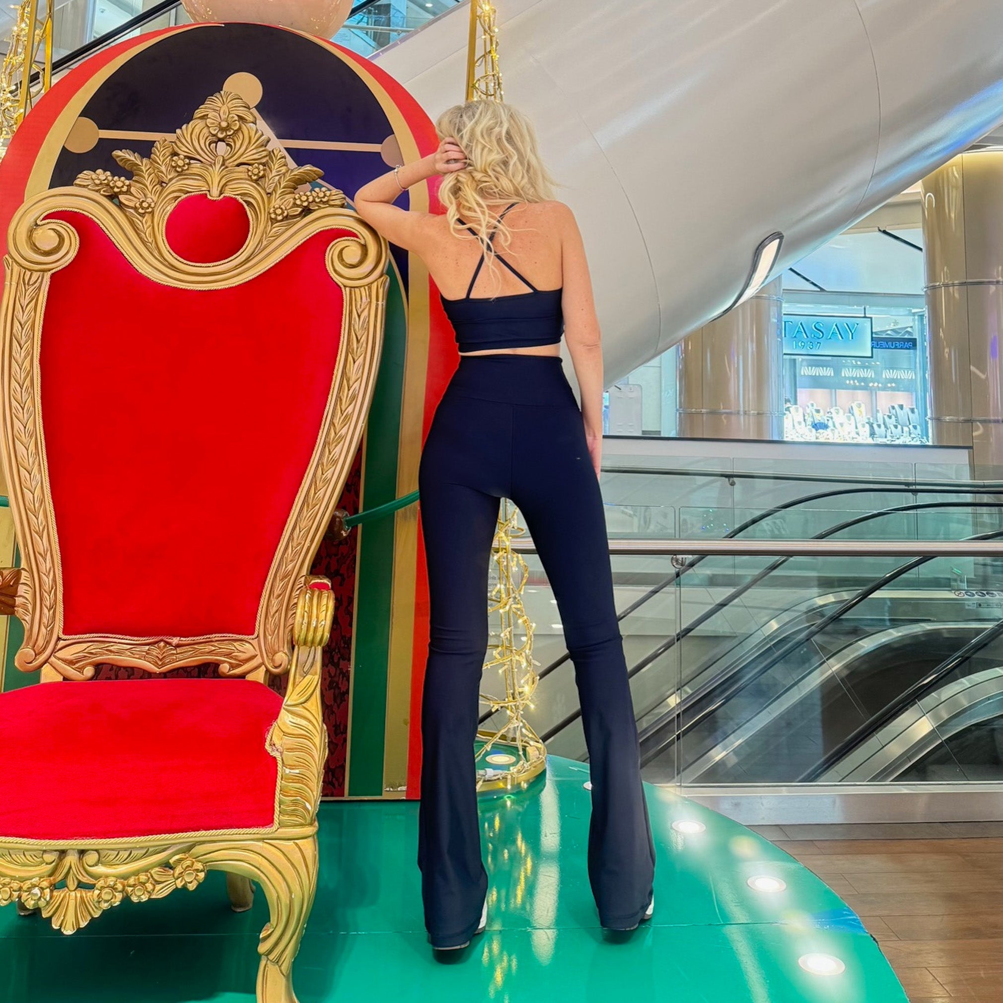 Clara - İspanyol Paça Lacivert - Seja Store