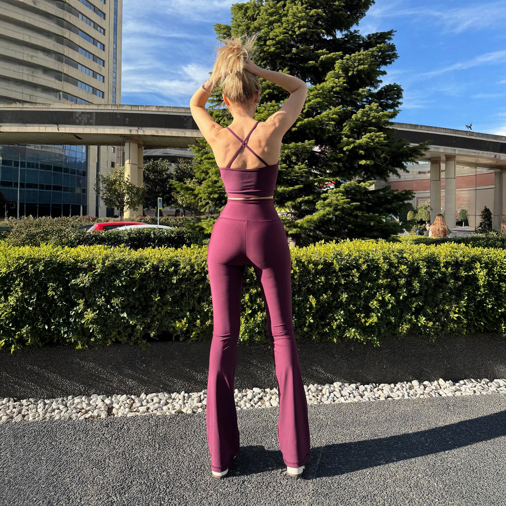 Clara - Mürdüm İspanyol Paça - Seja Store