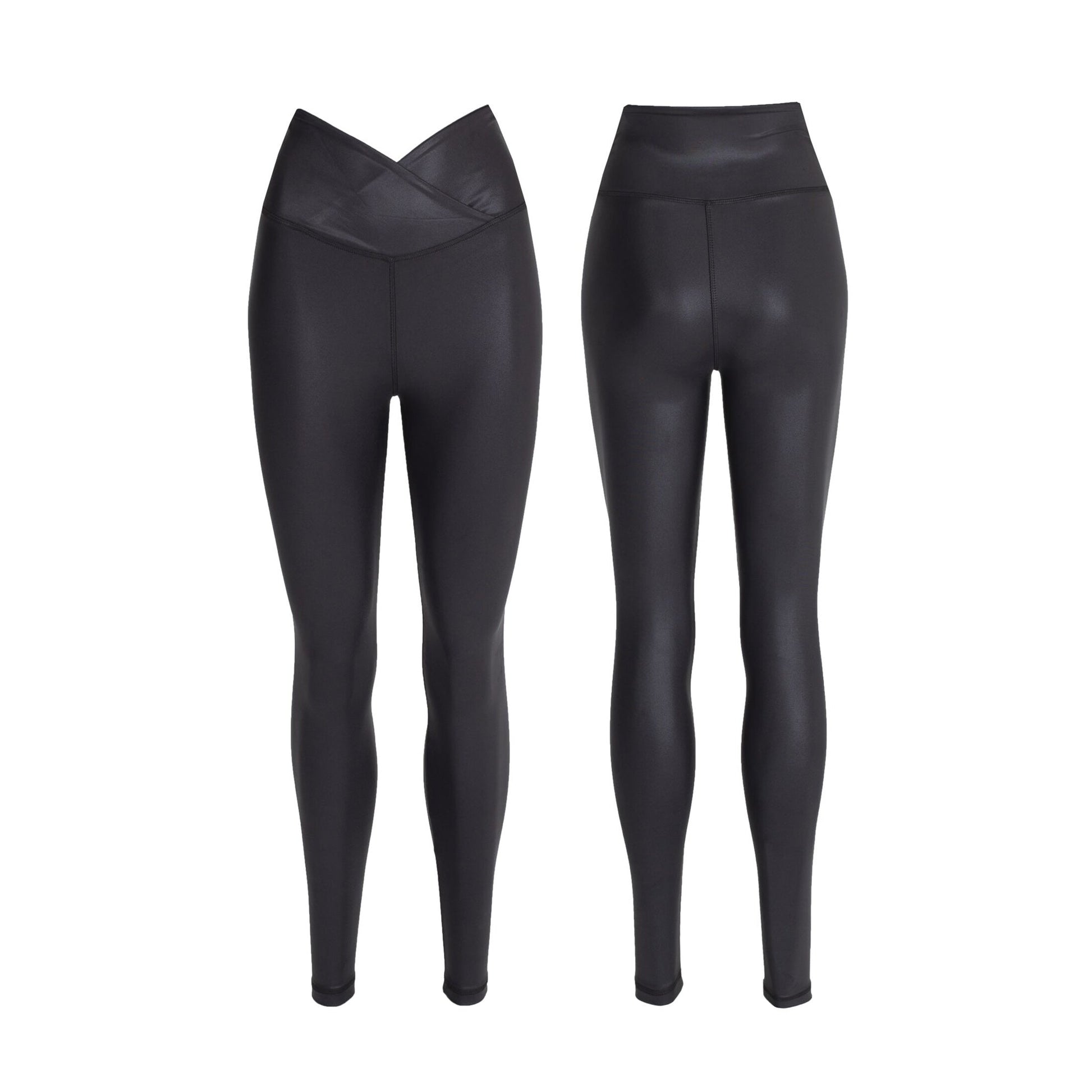 Melina - Deri Görünümlü Siyah - Seja Store