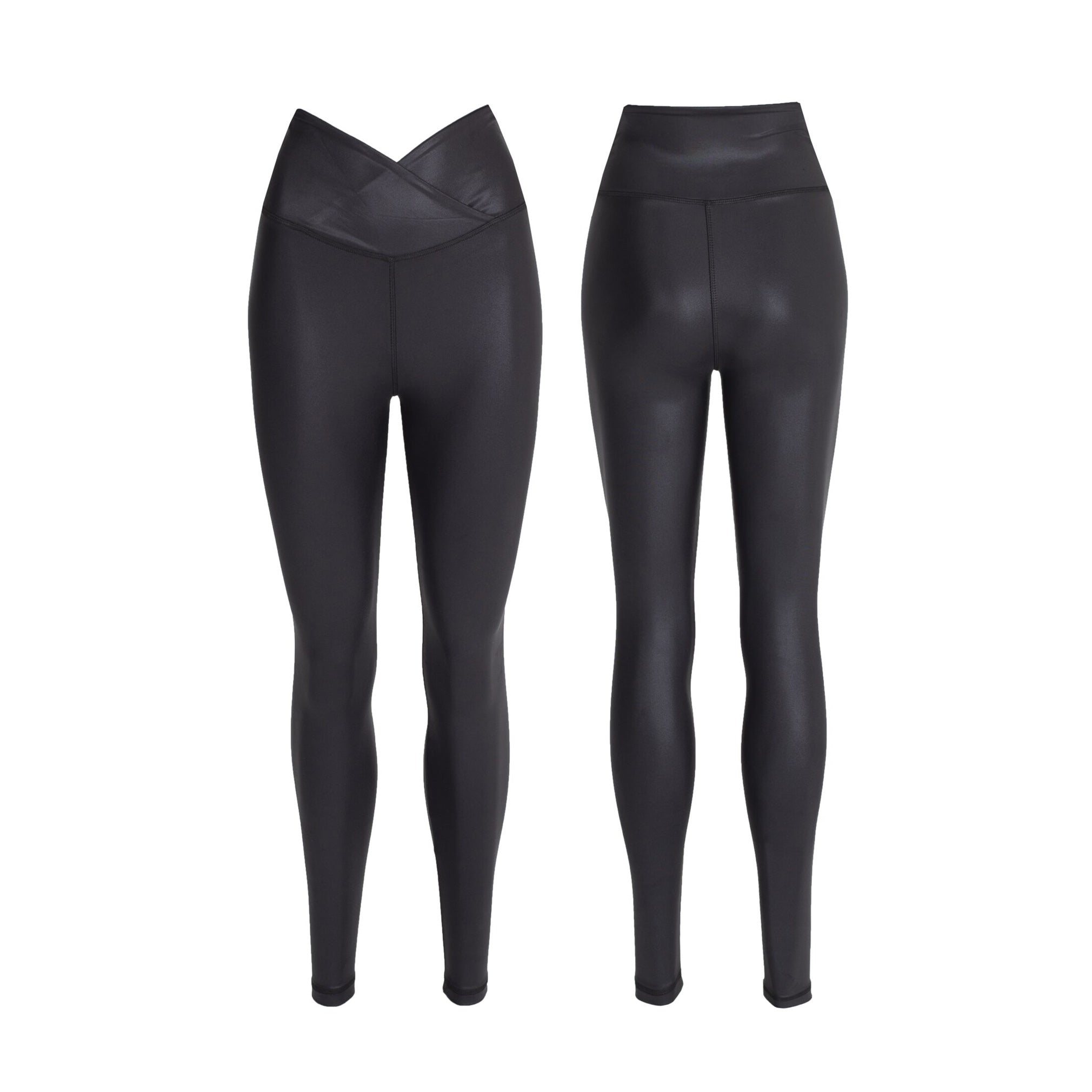 Melina - Deri Görünümlü Siyah - Seja Store