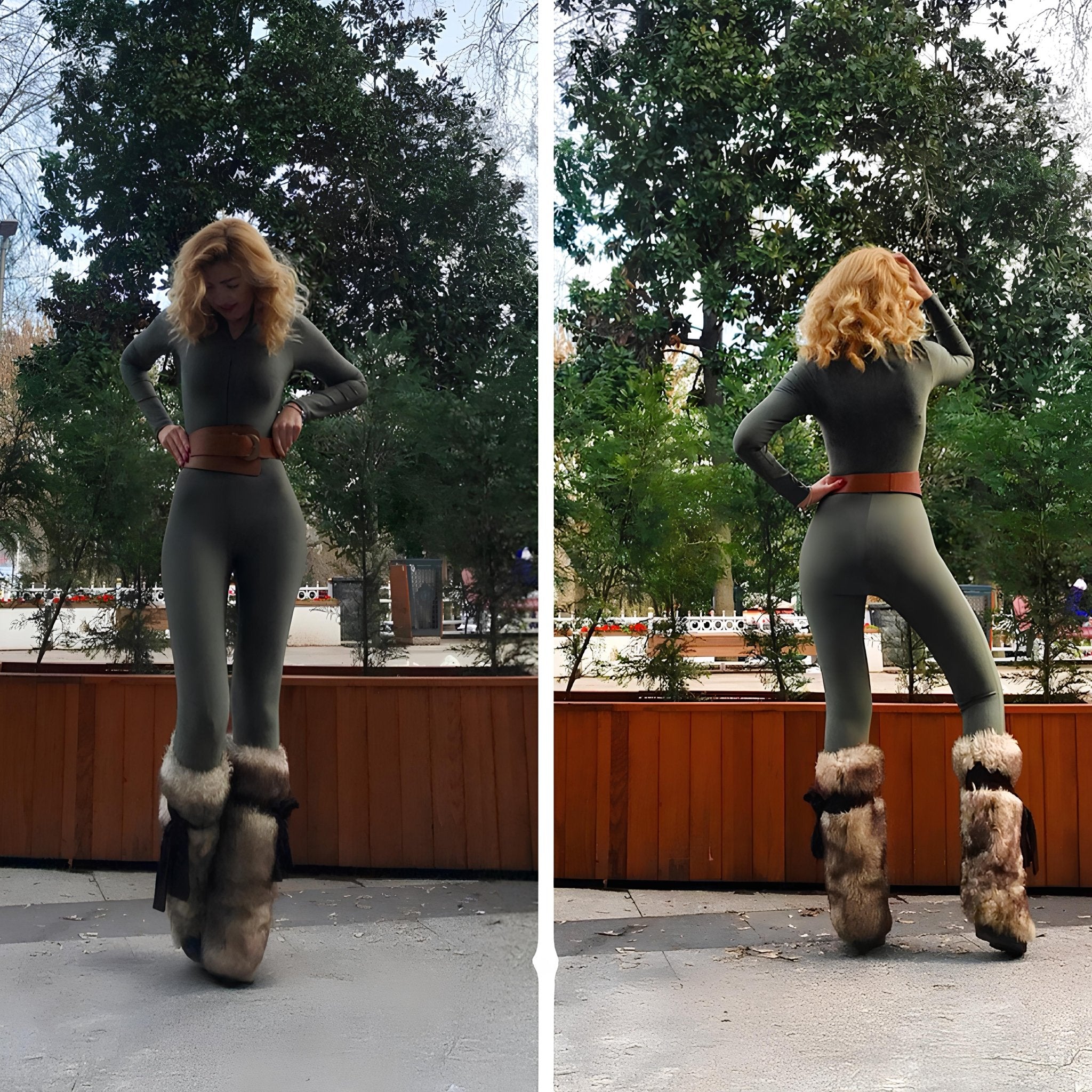 Uzun Kollu - Haki - Seja Store